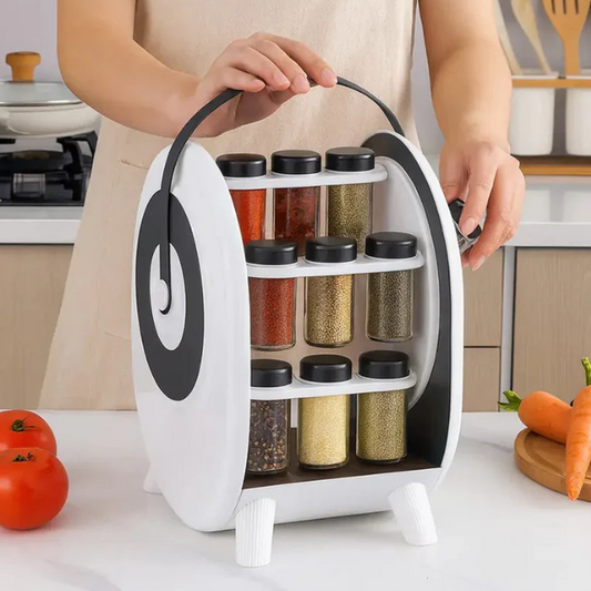 18-Jars Rotating Spice Rack