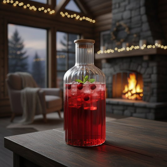 1.4 Liter Glass Carafe with Wooden Lid (2355) by Limon